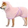 Mosucoirl Accappatoio per Cani in Microfibra - Asciugamano Morbido e Assorbente per Animali - Cappotto da Bagno per Cane