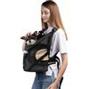 THKOFPET Zaino per cani, per cani e gatti di piccola taglia media, fino a 8,5 kg, traspirante e confortevole per animali domestici, borsa da viaggio portatile con Hiking Travel Outdoors, nero