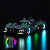 BrickBling Kit luce telecomando per Lego Technic Peugeot 9X8 24H Le Mans Hybrid Hypercar 42156 kit auto da corsa (non modello Lego), set di illuminazione a LED per Le Mans Hybrid Hypercar luci giocattolo