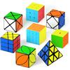 Vdealen Cubo Magico 2x2 3x3 4x4 Piramide Skewb Ivy Dino Magic Cube, Lisci Speed Cube per Principianti e Utenti Avanzati Cubo di Velocità, Regalo per Bambini Adolescenti Adulti(8 Pacchetto)