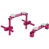 Dilwe Kit di Montaggio della Calotta del Corpo Magnetico in Lega di Alluminio Adatto per Il Modello di Auto da Corsa HSP 1/10 RC(Rosa)