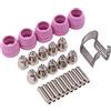Doo Engy Set di 30 tagliaerba per plasma, ugello elettrodo tappo in ceramica distanziatore distanziatore per plasma P60 CUT 40 50 P accessori