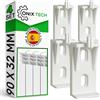 ONIX TECH 4 Pezzi Supporto per Termosifoni Realizzato in Plastica ad Alta Resistenza 90 x 32 mm - Garanzia di 5 Anni - MADE IN SPAIN - ONIX TECH
