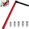 Dinhauyon Chiave Rubinetto Regolabile Lavello Bagno con 5 Dadi Sostituibile, Chiavi Bussola 8-12 mm, Kit Utensile Installazione e Smontaggio Rubinetti per Lavabo Domestico, Cucina, Valvole, Tubazione Acqua