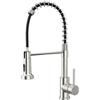 Rainsworth Rubinetto da cucina in acciaio inox estraibile, due tipi di getto d'acqua, rubinetto da cucina ad alta pressione con doccetta estraibile, girevole a 360°, adatto per cucine e camper