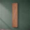 Inbagno Pensile Bagno sospeso cannettato Noce Canaletto H 150 cm con Anta Soft-Close e Ripiani Regolabili in Vetro, Bali