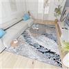 Mazovia Tappeto Salotto Moderne e Classico Pelo Corto - Tappeti Soggiorno Turchi Originali - Tappeti Camera da Letto - Tappeti Salotto Grandi Dimensioni - Grigio Blu 200 x 200 cm
