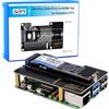 GeeekPi N04 M.2 M-Key NVMe SSD Shield for Raspberry Pi 5, M.2 2280 PCIe to NVMe SSD Shield Pip PCIe Peripheral Board Top for Raspberry Pi 5 4GB/8GB (SSD and Pi5 Board are Not Included)