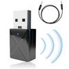 MYGLOAR Nuovo ricevitore Bluetooth USB per auto 2025 5.1 con AUX da 3,5 mm, interfaccia USB Plug and Play, microfono integrato, doppia connessione per auto/PC/TV/altoparlanti cablati (Bluetooth 5.0)