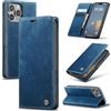 Azororo Cover per iPhone 16 ProMax 5G, Premium PU Pelle Custodia, Magnetica Carta Fessura Portafoglio Case, Flip Cavalletto Custodia per iPhone 16 ProMax - Blu