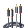 UGREEN Cavo RCA Stereo 2RCA Maschio Cable Audio Coassiale Connettori Placcati in Oro per CD DVD Home Theater TV Altoparlanti Amplificatori Xbox 360 (2M)