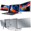 docooler Monitor Portatile Triplo per Laptop 13.3-15 Full HD 1080p IPS,1 Cavo per 3 Monitor,Compatibile con 13.3''-17.3'' Mac Windows Android