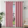 Joydeco Tende Oscuranti per Interni 2 Pezzi L 140 x A 200, Tende Termiche Isolanti con Occhielli per Soggiorno e Camera da Letto Moderne Blackout Curtains, Rosa