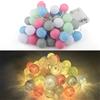 OMIGA Catena Luminosa Esterno 6M Fairy Lights con 40 Sfere Cotone LED Ghirlanda Luminosa per Balcone Natale Tenda Festa Matrimonio Decorazione Interna (Non Include Batterie)