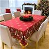 o-day Tovaglia Natalizia Rettangolare In Cotone o Poliestere - Tovaglie Natalizie Eleganti Da 6 12 18 Posti Antimacchia - Made in Italy (Rosso - Schiaccianoci Incantato, 6 Posti - 140x180cm)