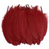 MWOOT 50 Pezzi di Piume Oca Naturali, per Le Feste di Compleanno e Matrimonio Costume, DIY Dream Catchers Orecchini Craft Centrotavola -Rosso