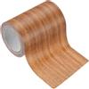 PATIKIL Pellicole Adesive Legno Autoadesivo 4,57M x 8cm Carta Adesiva per Mobili Legno Riparazione Pellicola Autoadesiva Effetto per Pavimenti Porte Tavoli Sedie Armadi, Quercia Arancione