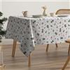 GAMUSI Tovaglia natalizia antimacchia cotone tavolo da pranzo decorazione natalizia rettangolare tocco tessuto 160 x 350 cm