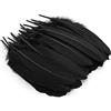 MWOOT 50 Pezzi di Piume Oca Naturali, per Le Feste di Compleanno e Matrimonio Costume, DIY Dream Catchers Orecchini Craft Centrotavola - Nero