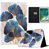 LSPCASA Cover Ipad Air Per Ipad Air/Ipad Air 2 Con Slot Per Schede Funzione Stand Cover Ipad Air 5 Generazione Supporto Auto Wake/Sonno Cover Ipad 6 Generazione Foglia