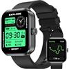 Q08 Smartwatch GPS integrato, orologio da uomo con batteria da 450 mAh, impermeabile IP68, 3 ATM, schermo AMOLED da 1,78 pollici, chiamata vocale, monitoraggio salute +60 modalità sportive