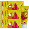 Betadent KIT 3 DENTIFRICIO JUNIOR 6+ FRAGOLA per bambini dai 6 anni. Formulazione naturale, antiplacca e anticarie. Equilibrato dosaggio di Sali di Fluoro alla concentrazione di 950 ppm F. 3x75ml