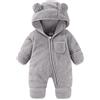 Generic Tutina da Neonato con Orsetto, Tuta con Risvolto, Guanti, Calzini, Tuta Invernale da Neve per Bambine e Bambini, Vestiti in Pile, Tuta con Cappuccio Papa Body
