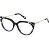 JUST CAVALLI Vjc076 Montature per Occhiali da Vista, Nero luccicante, 58 Donna