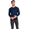 WOSICA Men's 100% Extrafine Merino Wool Long Sleeve Crew Neck Jumper (Brown M)