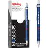 rOtring Tikky Retro Matite Meccaniche | 2B 0,7 mm | Fusto Blu | con Impugnatura Comfort Ondulata | Confezione da 12