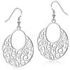 MATERIA by Matthias Wagner MATERIA 925 argento orecchini lunghi con ornamenti orientale - argento gioielli orecchini da donna lunga 31 x 53 mm con Box #SO-60