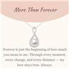 GAVU Collana da Donna in Argento Sterling 925 con Ciondolo Perla, Collana Infinito Donna con Dedica More than Forever, Regalo per Lei