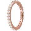 Bronzallure Anello Donna Oro 18k - Anello Fedina con Cubic Zirconia - Gioielli Donna - Regali Anniversario per Lei - Idea Regalo Anniversario Matrimonio, Amica, Fidanzamento, Festa Mamma