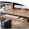 IMUNKT Cassetto per Tastiera Estraibile sotto Scrivania, Vassoio per Tastiera Scorrevole, 54/60/70x27cm, Supporto Tastiera per Scrivania E Tavolo PC, Porta Mouse(Walnut,21x11 (54x27cm))