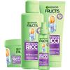 Garnier Fructis Metodo Ricci Maschera da 370ml + Spray Idratante da 150ml + Shampoo da 200ml + Pre-Shampoo da 200ml con Acido Ialuronico e Burro di Karité Formula Vegana e Senza Siliconi - Set da 4