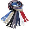 Aerzetix - Set di 7 Cerniere Lampo a Spirale N°5 75cm separabili con cursore Decorativo | in Metallo Nylon Poliestere | Colore Blu Scuro Nero lillà-Grigio Bianco Blu Zaffiro Beige Chiaro Rosso