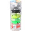 INNSPIRO Set di gemme decorative acriliche quadrate colori fluo 16 x 16 mm. 100 u.Aprox