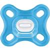 MAM Comfort Ciuccio in Silicone per Neonato, Con Custodia Porta Succhietto, 0+ Mesi, Azzurro