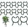 Vxiwscy 200 Clip Supporto Piante, Piante da Giardino Clip, Mollette per Piante, Clip di Fissaggio Regolabili in Plastica Durevole per Steli di Piante, Viti e Rampicanti, 2 Dimensioni Incluse