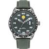 Patrouille de France Athos 2 - Orologio Aviator con datario, in tessuto cachi, Cinghia