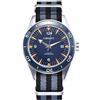 Corgeut Orologio da uomo meccanico automatico con cinturino in nylon e vetro zaffiro luminoso, movimento Miyota 8215, 2013b-blu, Cinturino
