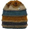 E9 Varbis Senape Cappello Lana Int.Pile Strisce Petrolio/Giallo