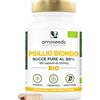 Amoseeds Psillio Biondo BIO, Bucce Purezza MAX del 99% | Digestione | 180 capsule | Transito Intestinale | Senza Glutine | 100% Naturale e Puro | Qualità superiore