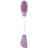 Generico Facial Cleansing Brush, Silicone Face Scrubber, Compact Deep Cleaning Massage Tool, Ergonomic Handle Skin Care Brush for Daily Routine, Home, Travel Use, 6.38 Inches