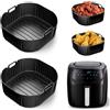 Bafiwu Stampo in silicone Air Fryer per Cosori Air Fryer 5,5l/6l/6,2l, 2 pezzi piatto Air Fryer Accessori per Philips 2000 6,2l, 23cm Stampo Airfryer Accessorio per Air Fryer Russell Hobbs 8L