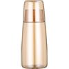 TOGHPUW Set di bottiglie d'acqua da comodino, caraffa e bicchiere, caraffa e tazza da notte, dispenser per collutorio per bagno, bicchiere con coperchio, 750 ml (ambra)