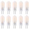 WULUN Confezione da 10 Risparmio Energetico G4 2W Lampadina a LED con Copertura Bianca Latte, Lampada bi-pin a LED AC/DC 12V 3000K Bianco Caldo 200LM, Sostituzione Lampade Alogene 20W, Non Dimmerabili