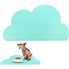 smashing Tappetino in silicone per cani Cloud Bowl in silicone con bordo resistente agli spruzzi d'acqua | Pet Feeding Food Mat Cane Gatto Tovaglietta per casa, sala da pranzo