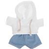 Garneck 1 Set di Vestiti di Peluche Orsi Vestiti Vestiti Intercambiabile Abito Felpa con Cappuccio e Pantaloni Panno Animale Piccoli Vestiti Vestiti Bambole di Peluche Tessuto