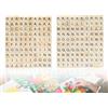 KAPSING 200 pezzi di lettere in legno, tessere dell'alfabeto, lettere dello Scrabble, puzzle in legno dalla A alla Z, per decorazioni domestiche, decorazioni per feste, composizioni nuziali